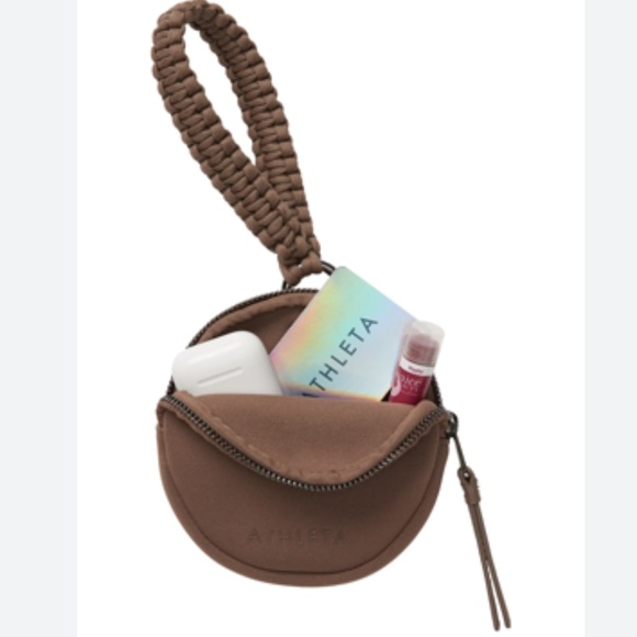 Athleta Bags Athleta Revive Circle Wrist Wallet Rustic Beige Poshmark